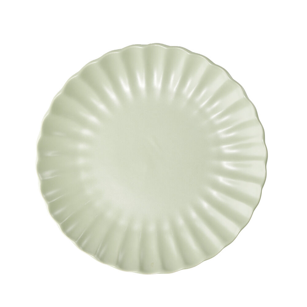 Assiette à dessert ronde Venise faïence verte Ø20cm