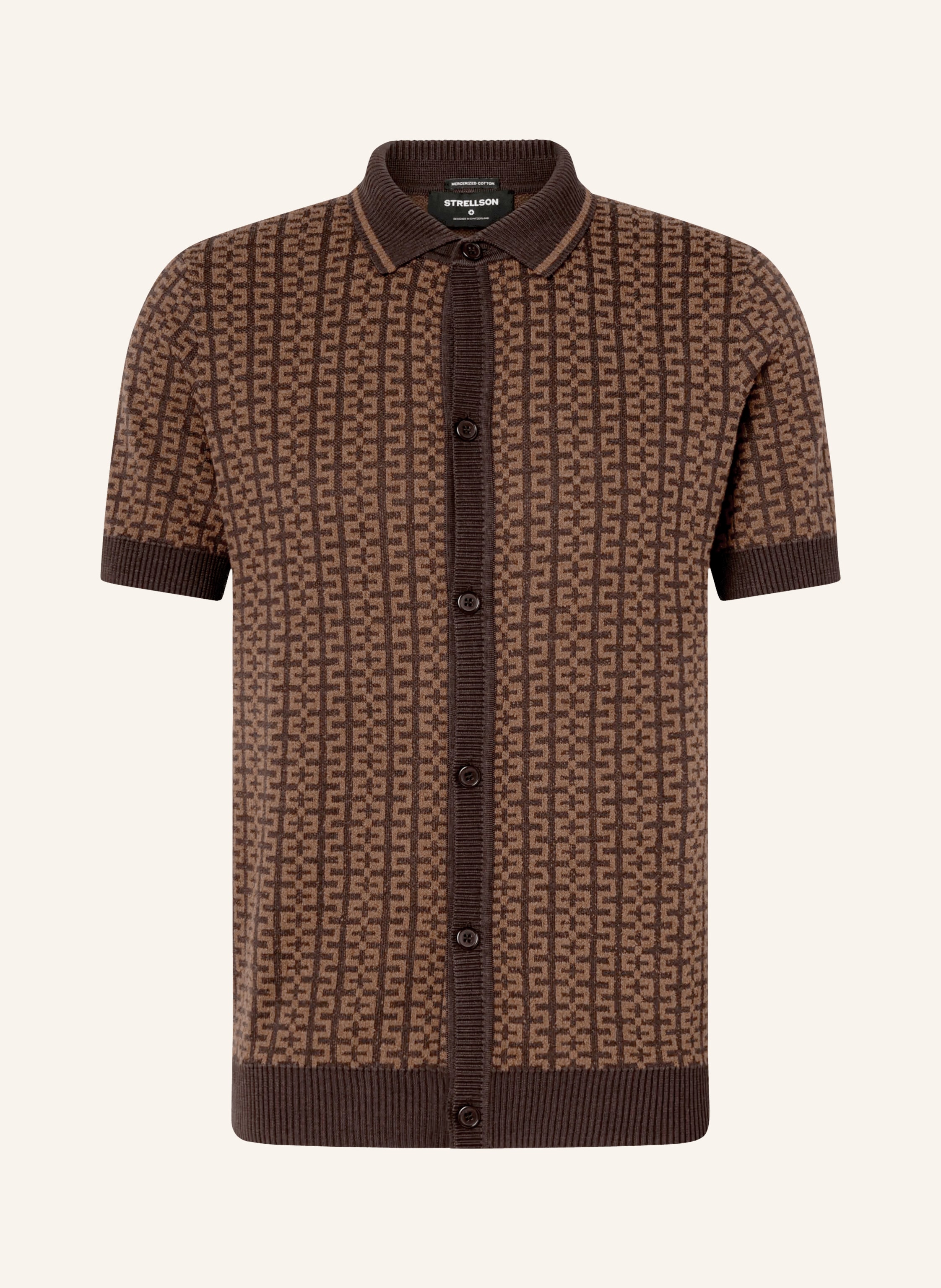STRELLSON Strickhemd ANDRO Extra Slim Fit