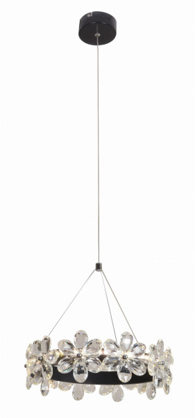 Lampa wisząca ARVIN czarno-przezroczysta LED 1x14W 4000K lm Candellux