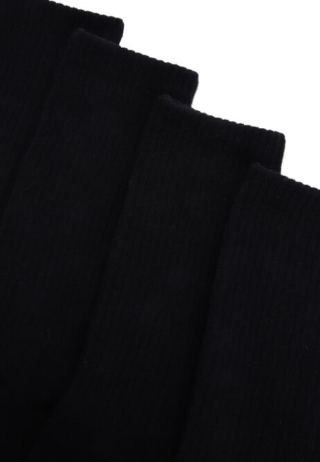 Mens 7pk Black Cotton Rich Ankle Socks
