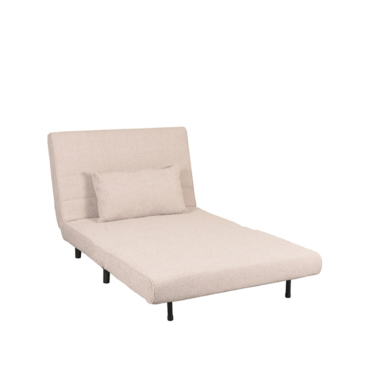 LABEL51 Slaapbank Single - Naturel/Zwart - 101x90x81cm
