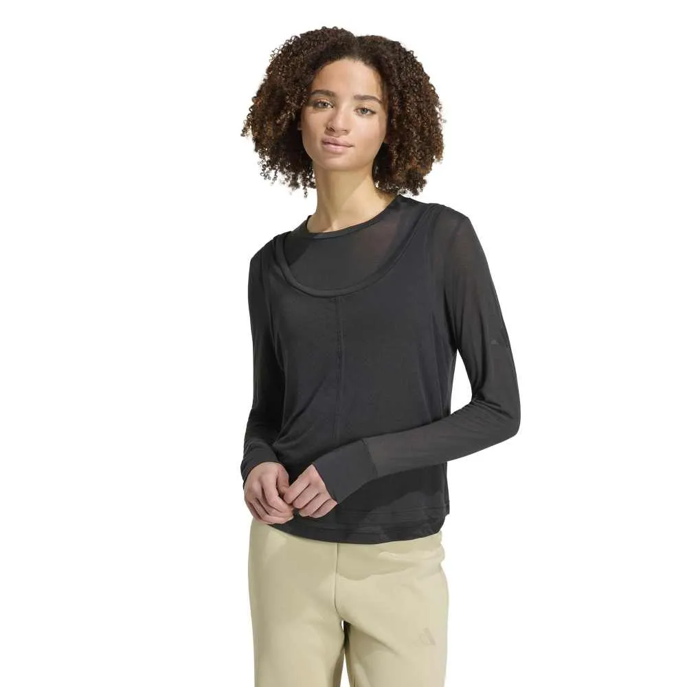 adidas Soft Lux Sheer long sleeve T-shirt