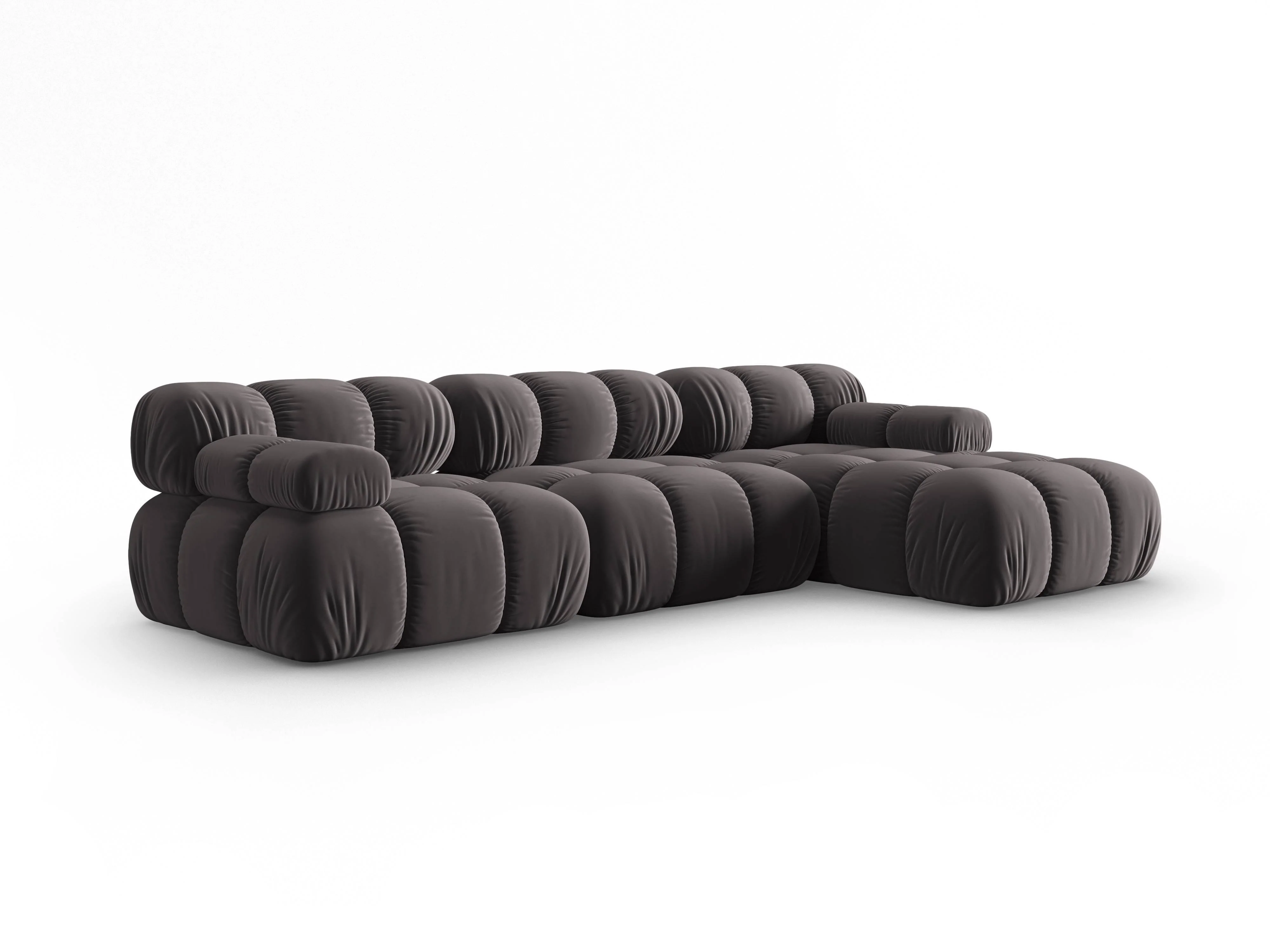 Modulaire-4-zitshoekbank Tropea rechts velvet