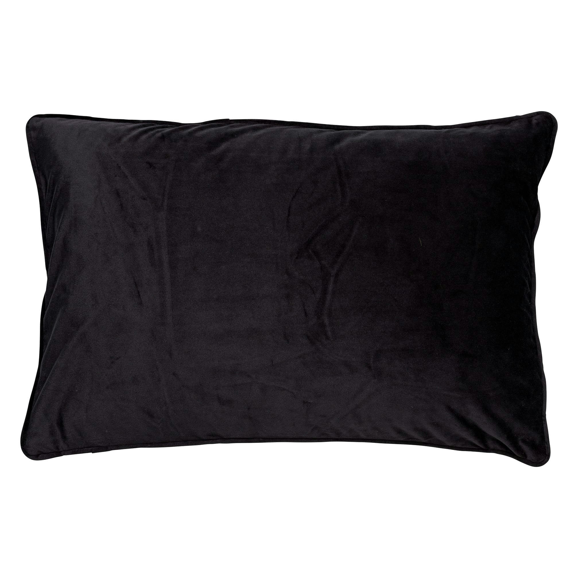 FINN - Coussin - noir en velours 40x60 cm uni