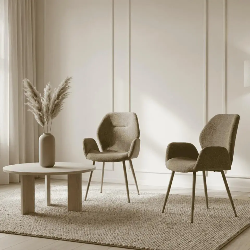 Calicosy - Eetkamerstoel Set van 2 SOLA - 57,5x57x47,5 cm