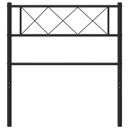 NNEVL Metal Headboard Black 90 cm