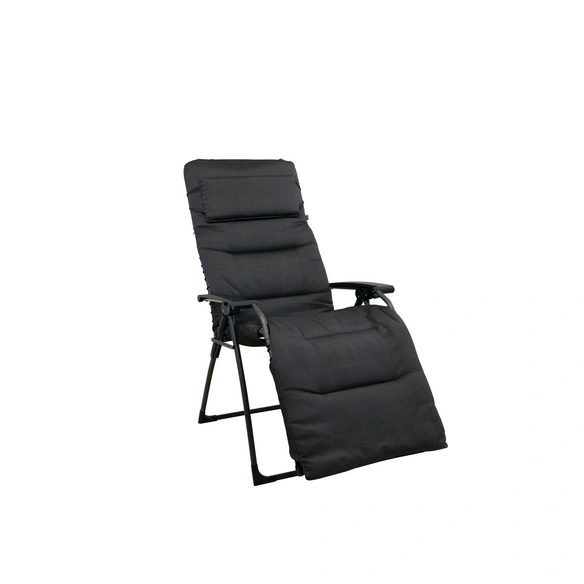 Relaxliege »Garda«, Stahl, BxHxT: 70 x 130 x 80 cm, Bezug: anthrazit