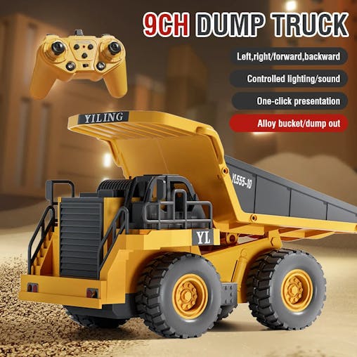 NNEOBA 2.4G Alloy Remote Control Dump Bulldozer