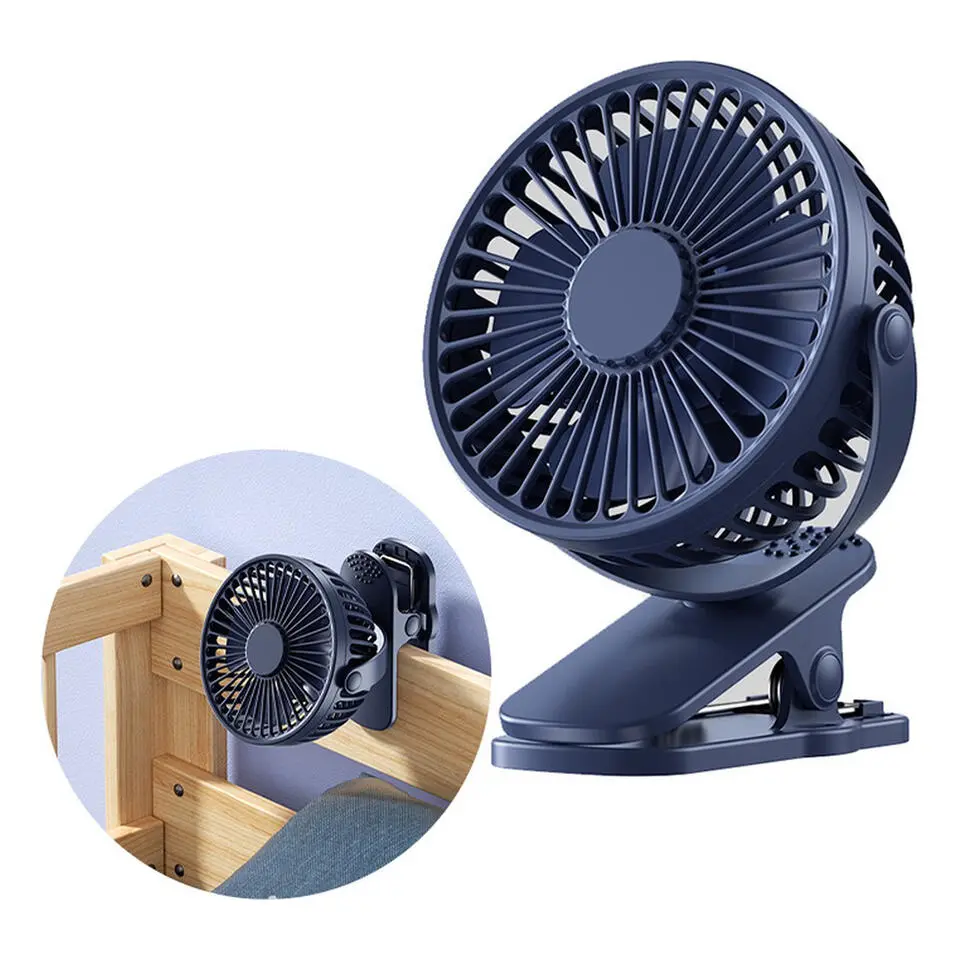 Benson Ventilator - clip - 3 standen - oplaadbaar - zwart