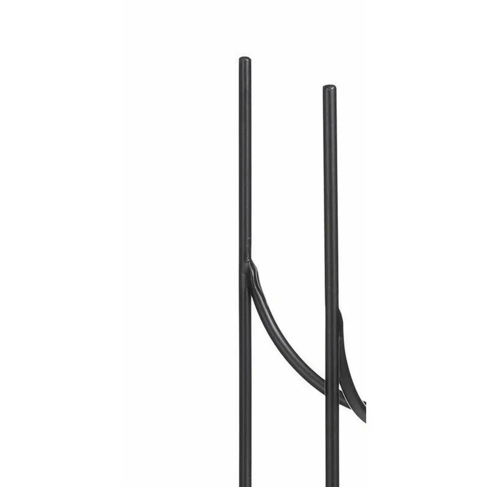 Mica Decorations bloempot plantenstandaard/verhoger - zwart - H25 x B11 cm