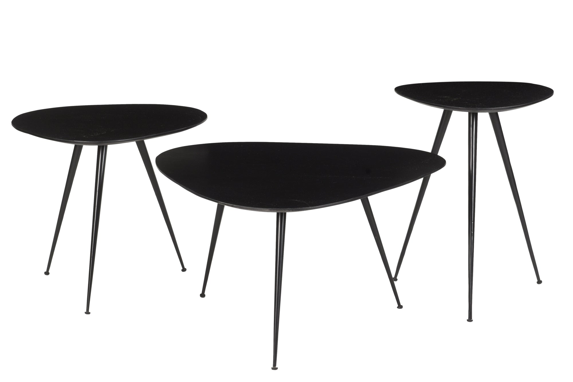 Brix salontafel Loua zwart - 70cm - mangohout