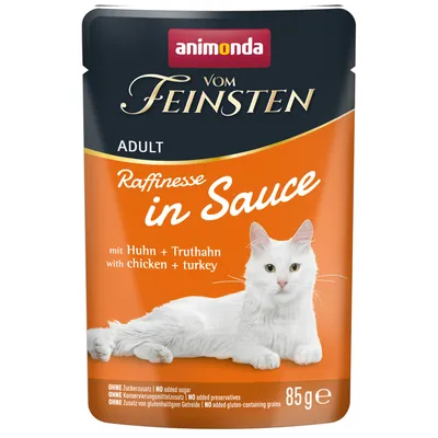 animonda vom Feinsten Adult Raffinesse in sauce  Saver Pack 48 x 85g