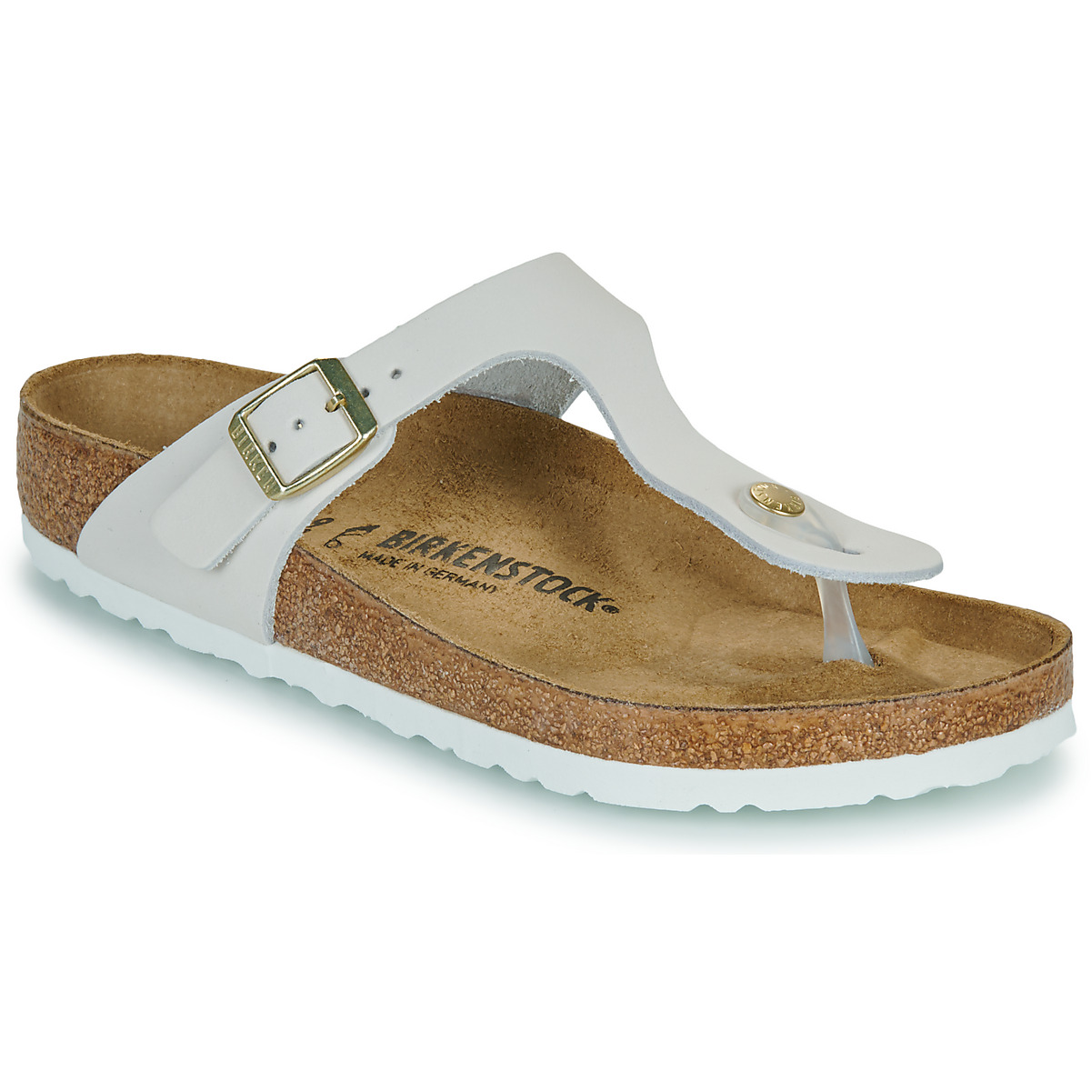 BIRKENSTOCK - Gizeh - Nubuck / Antique / White / Regular