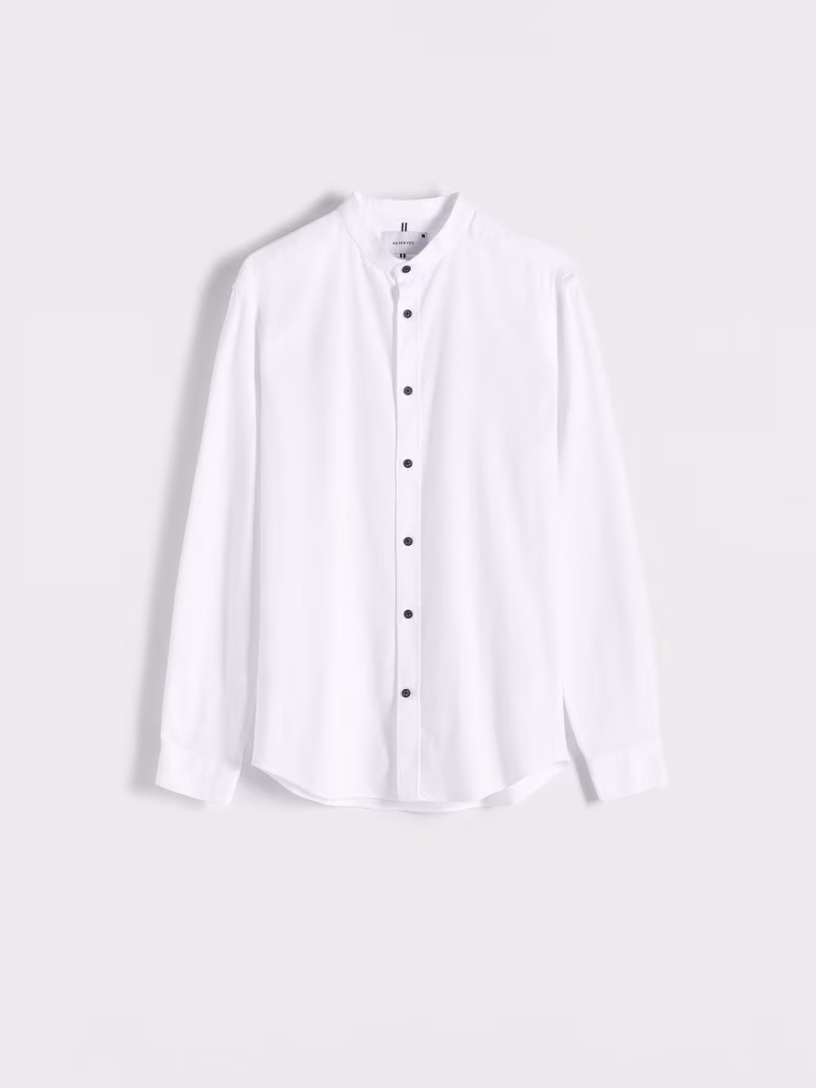 Super Slim Fit Shirt With Stand Up Collar