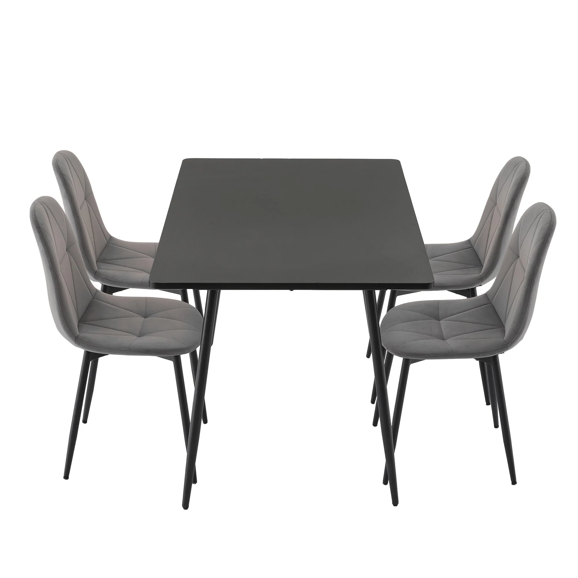 Modern 5-Piece Dining Set, 4 Dining Chairs & a Dining Table