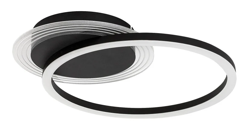 Lampa sufitowa KERSTIN czarno-biała LED 2x24W Ciepła biel 1800lm Rabalux