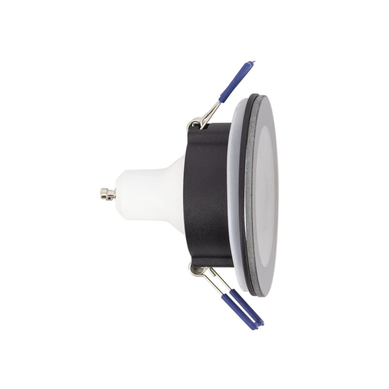 Spot encastrable LED aluminium noir GU10 blanc neutre IP44 345 lm 5 W 3 pièces XANLITE
