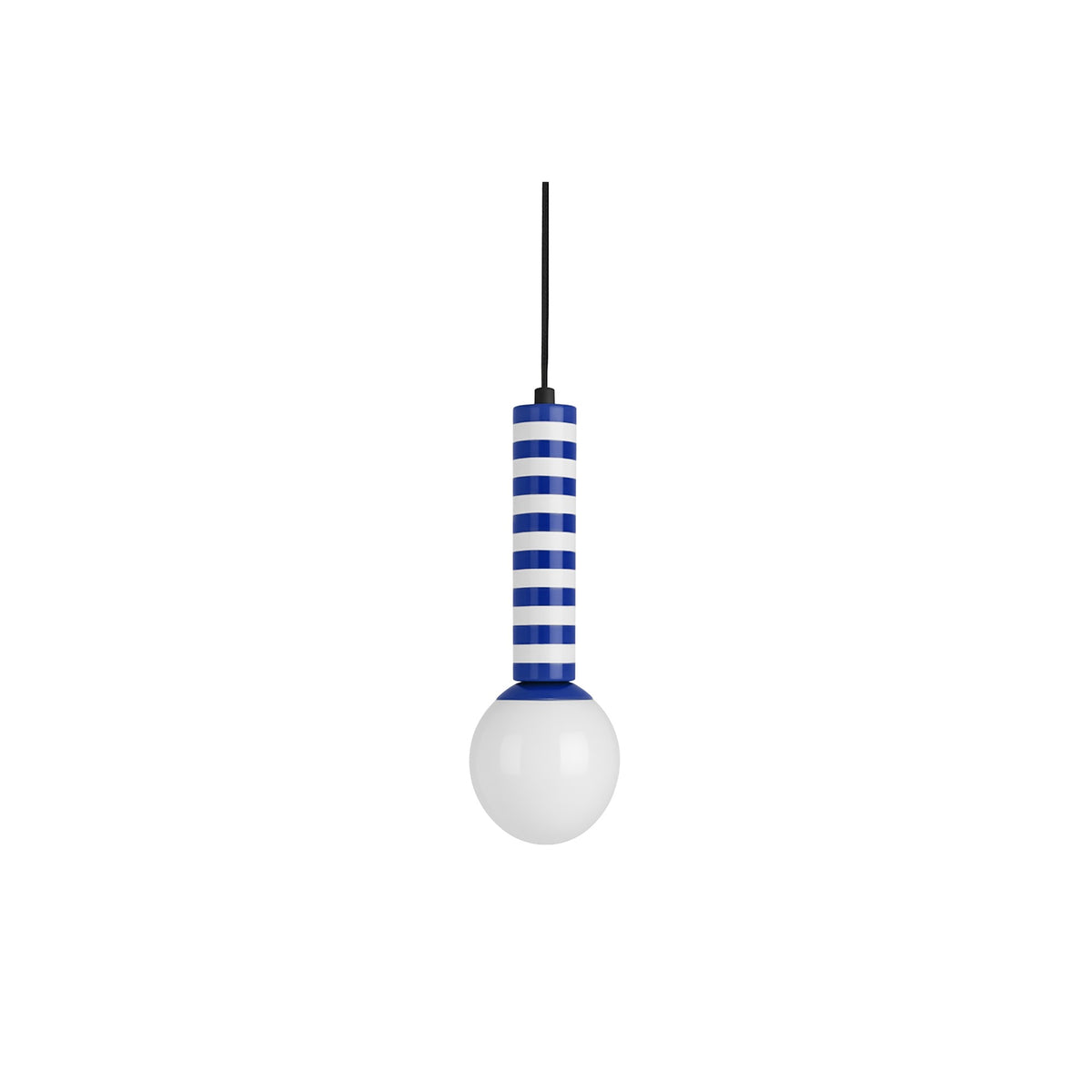 Leitmotiv hanglamp Rayado Retro - blauw - Ø12cm