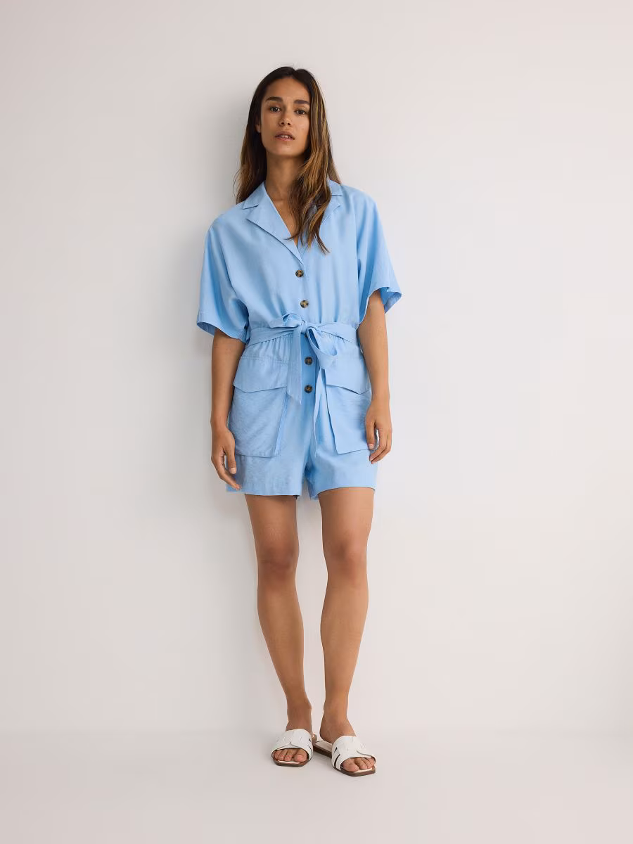 Playsuit With Back Cut-Out