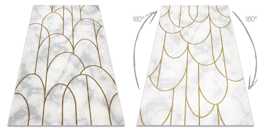 Dywan EMERALD ekskluzywny 1016 glamour, stylowy art deco, 80x150 cm