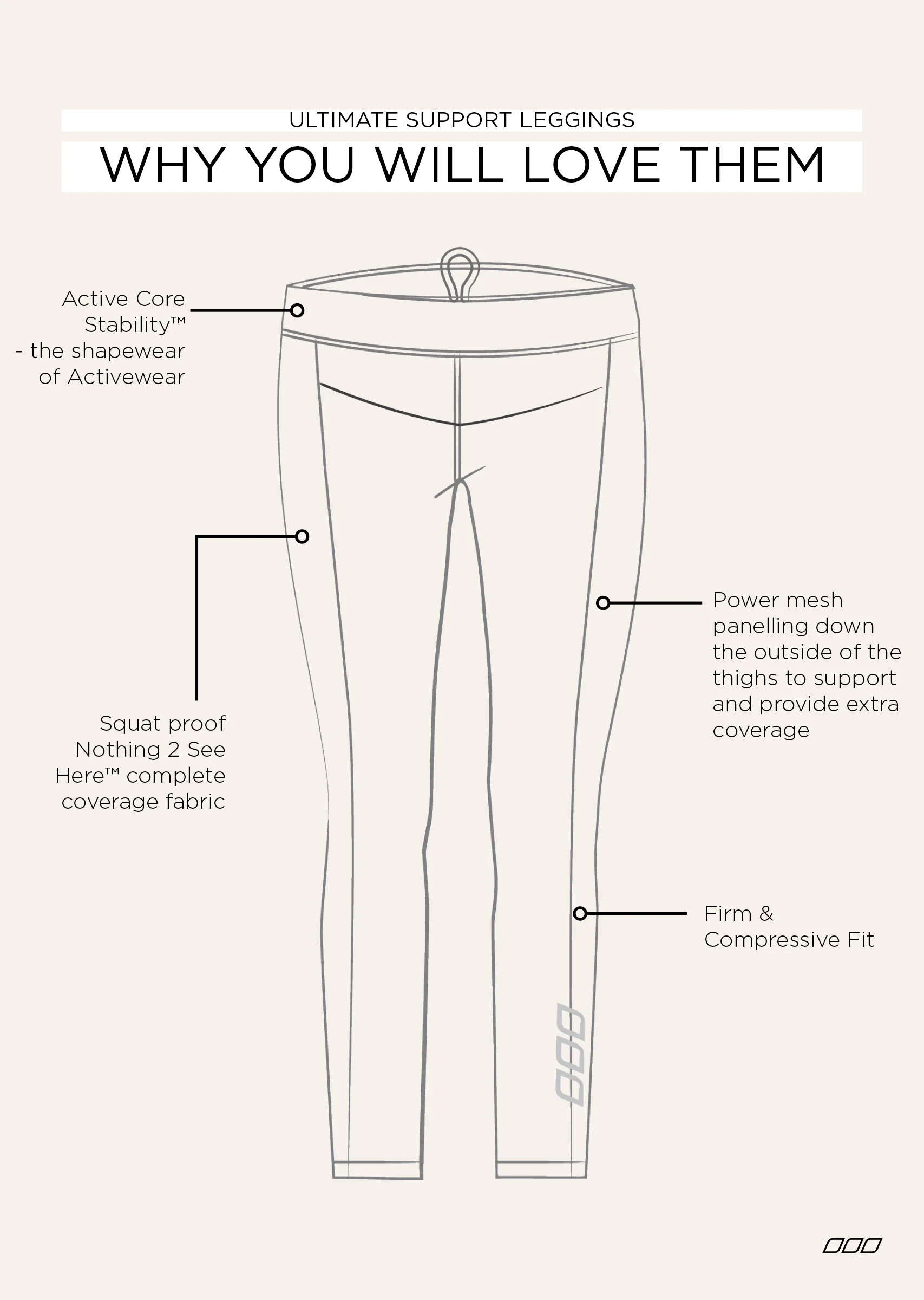 Ultimate Support 7/8 Leggings