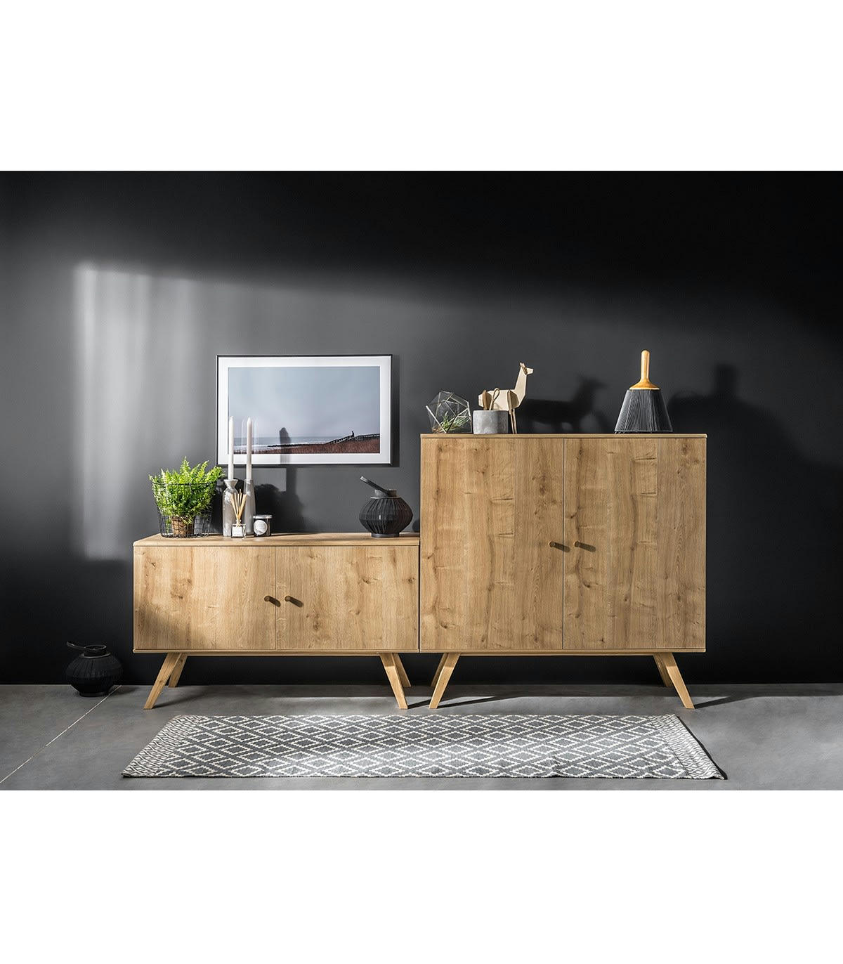 NATURE - Buffet bas 2 portes L120 cm