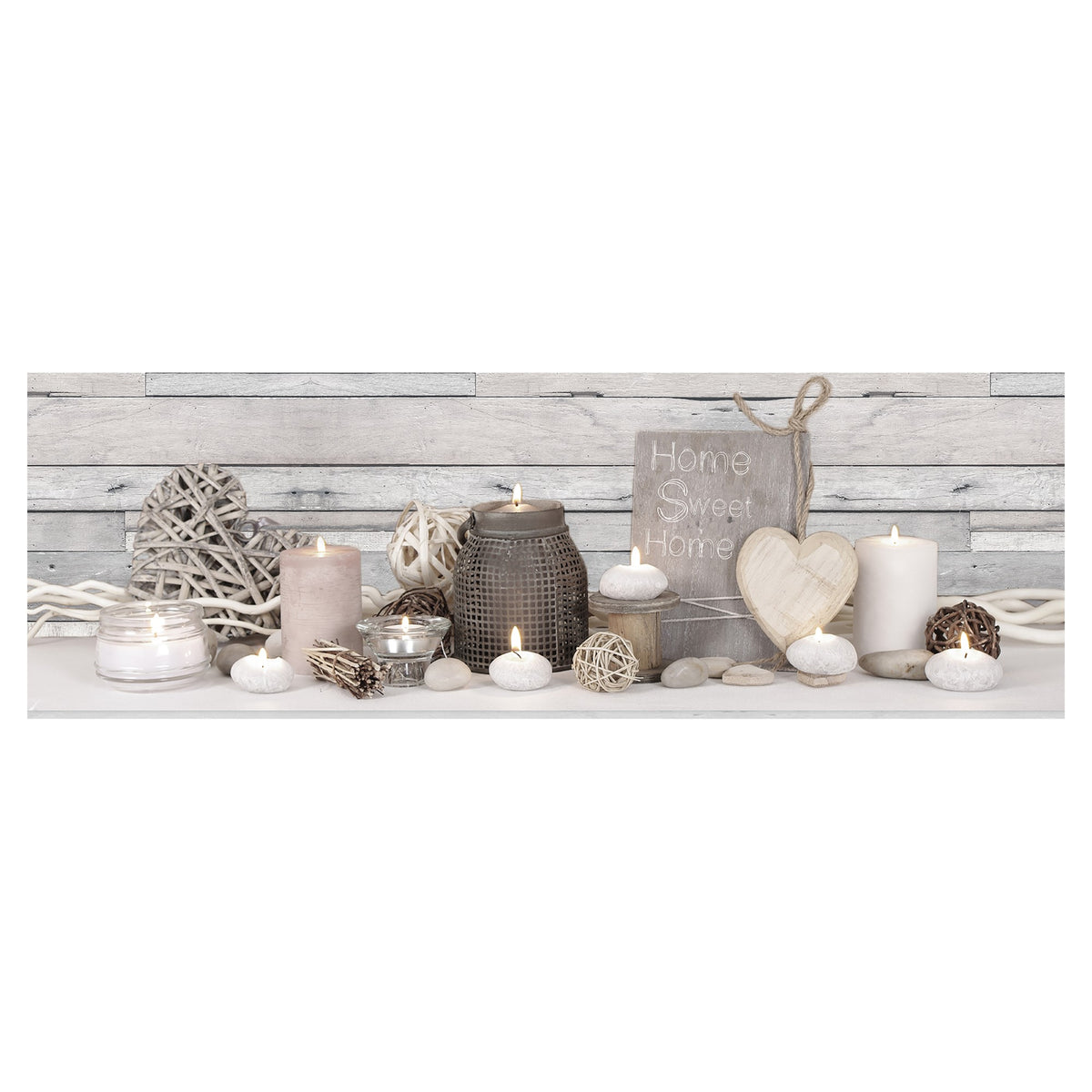 Art for the Home Canvas LED - Sweet Cosy Home - 30x90cm