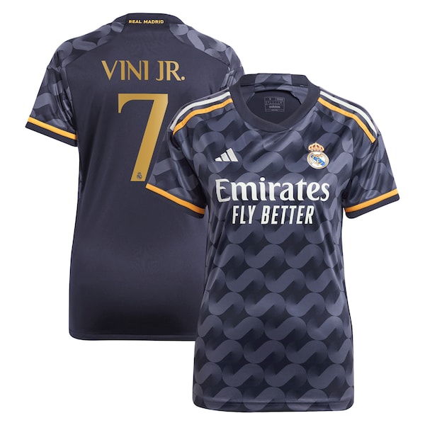Vinicius Junior Los Merengues adidas Women's 2023/24 Away Replica Player Jersey - Navy