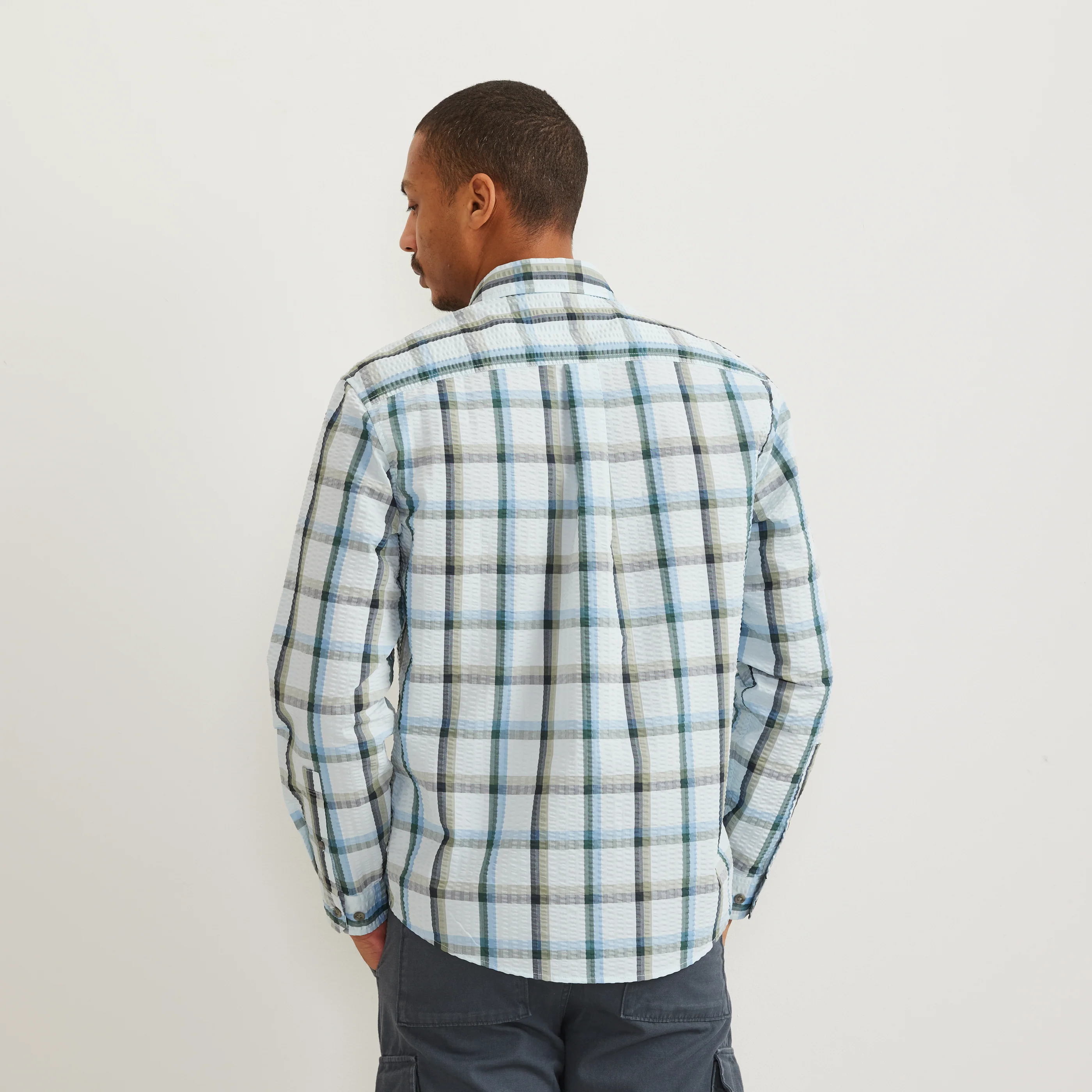Men's Long-Sleeve Pack It 3.0 Seersucker Shirt