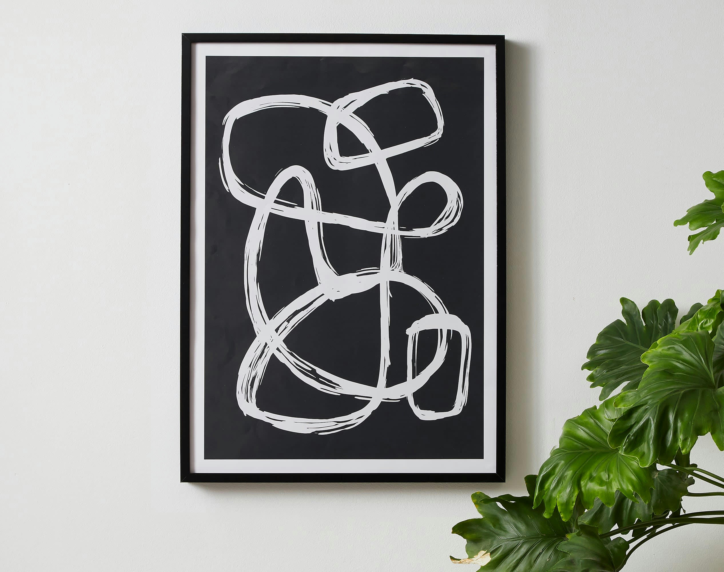 ACHILLE - Affiche en papier 50x50 noir