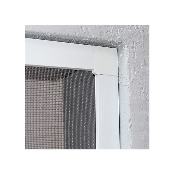 Moustiquaire Cadre Amovible Alu 100 cm x 100 cm Blanc