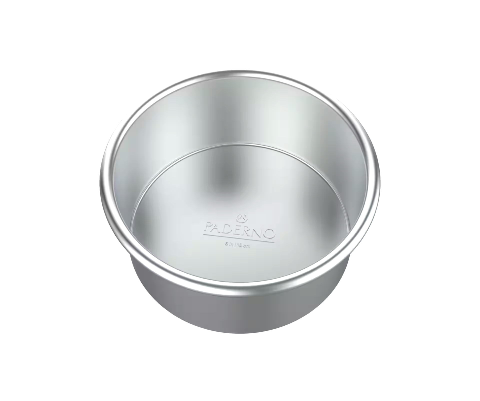 PADERNO Professional Uncoated Aluminum Round Cake Pan, 6-in
