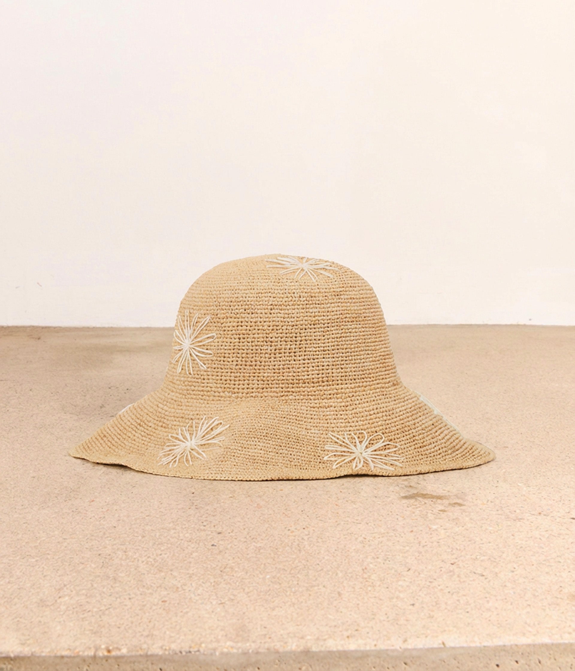 Chapeau raphia beige Céleste