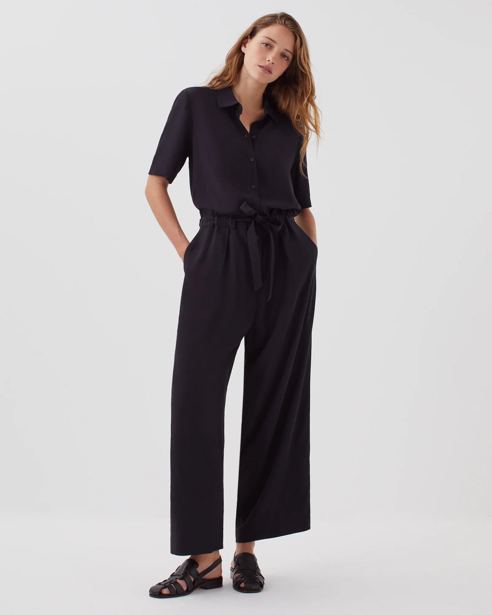 Combinaison manches courtes fluide