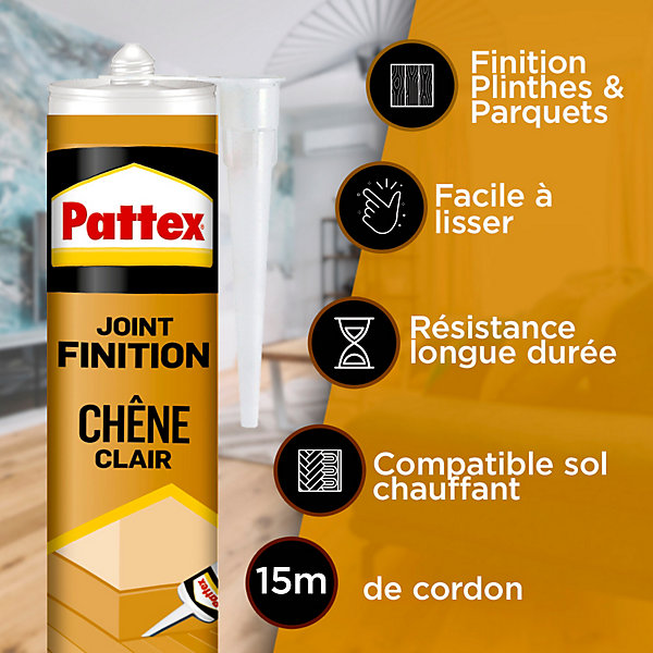 Joint de finition Pattex chêne clair 280ml