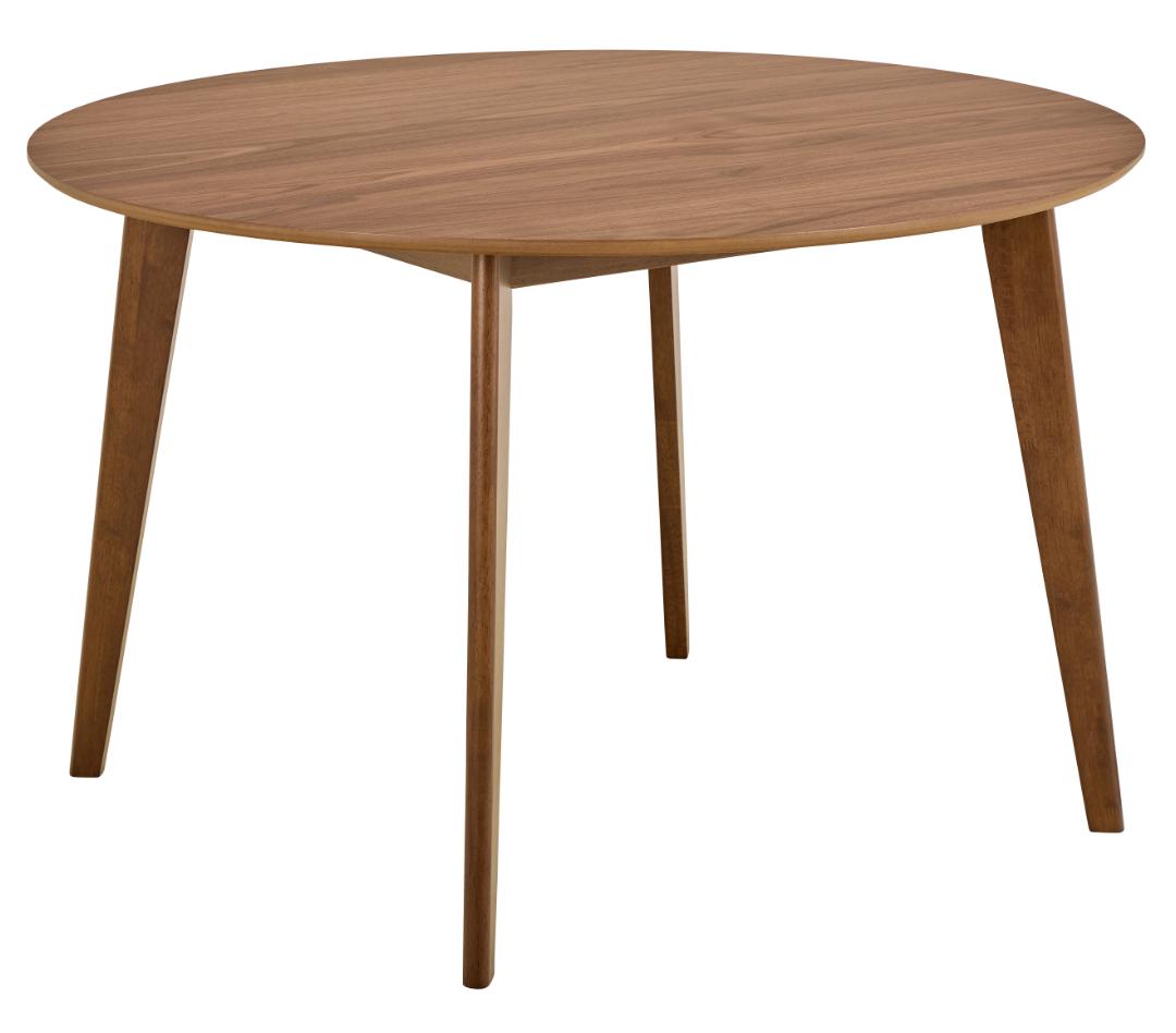 Rebellenclub Roskilde Eetkamertafel - ø120 cm - Walnoot