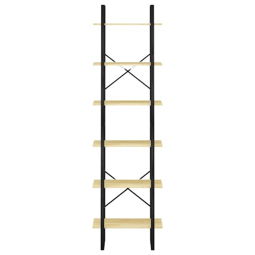 NNEVL Storage Shelf 60x30x210 cm Solid Pine Wood