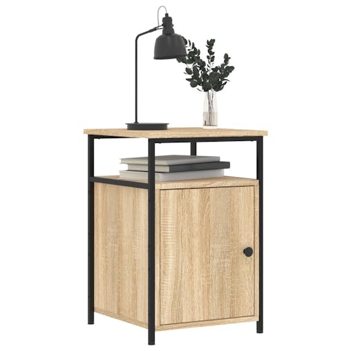 NNEVL Bedside Cabinets 2 pcs Sonoma Oak 40x42x60 cm Engineered Wood