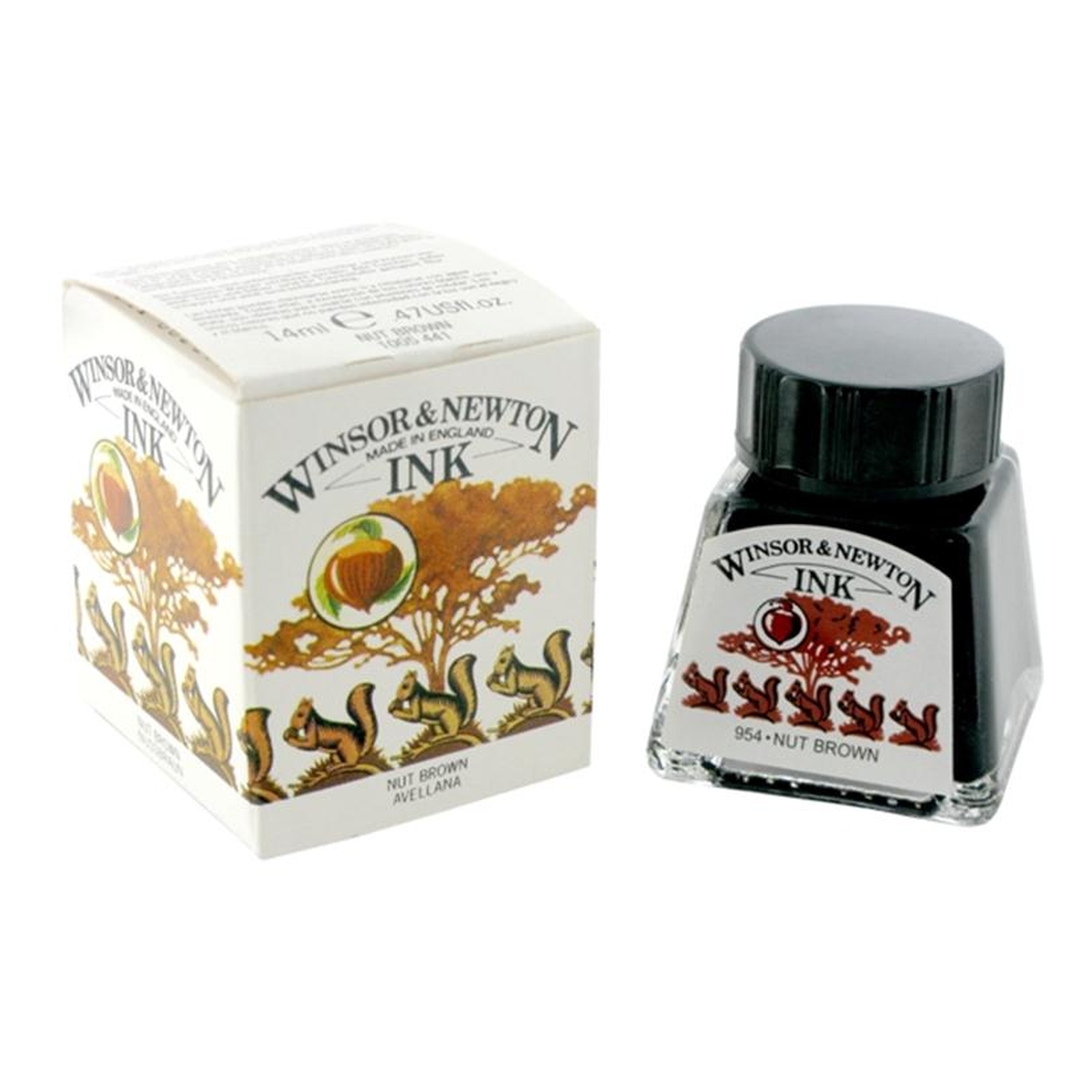 Winsor & Newton Nut Brown Drawing Ink 14ml