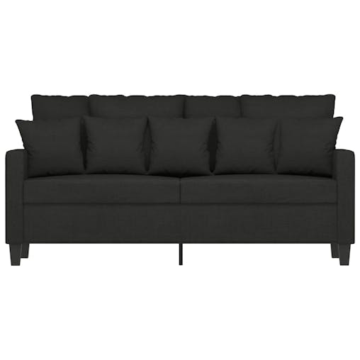 NNEVL 2-Seater Sofa Black 140 cm Fabric