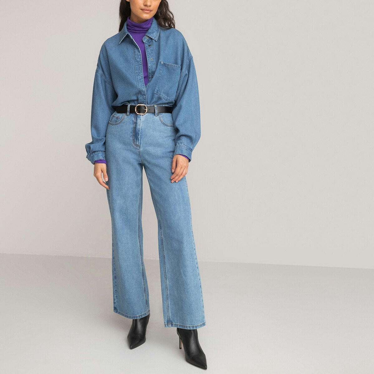 Chemise ample, manches longues