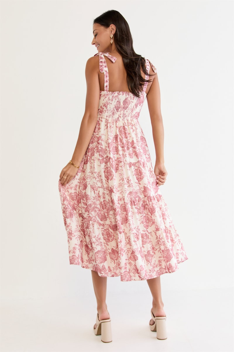 Martina Floral Midi Dress