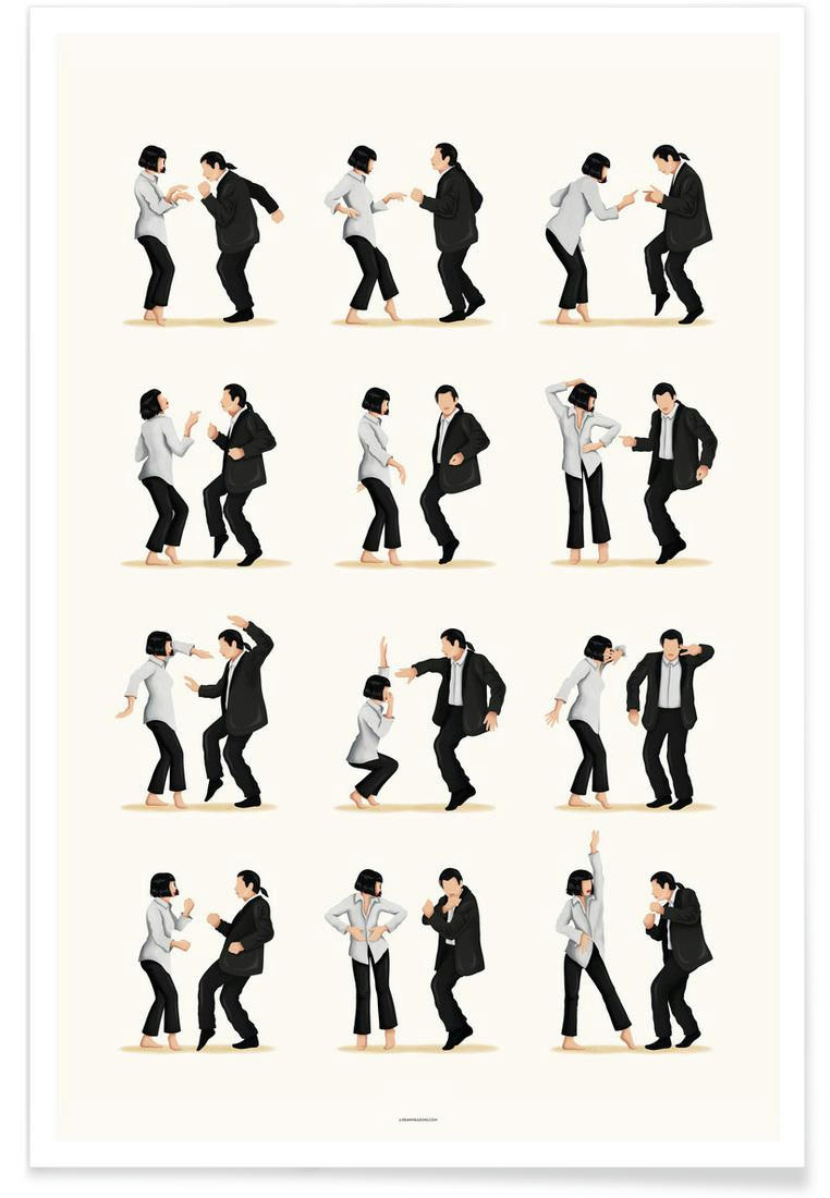 PULPFICTION 2 - Affiche blanc ivoire & noir