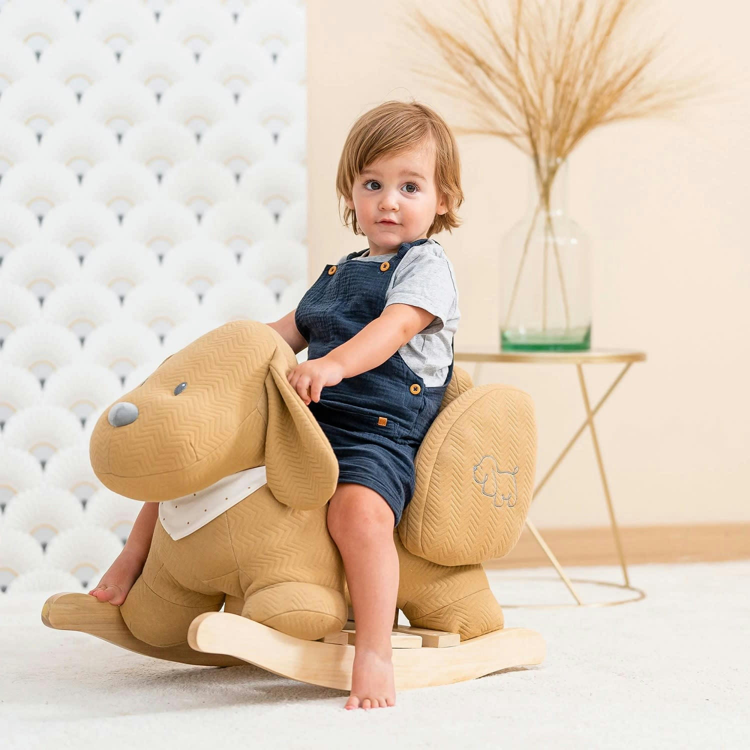 - Bascule Charlie le chien caramel