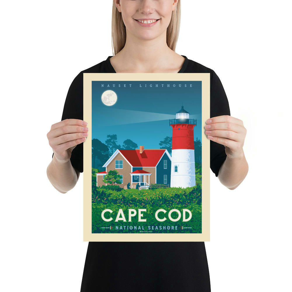 - Affiche Cap Cod 30x40 cm