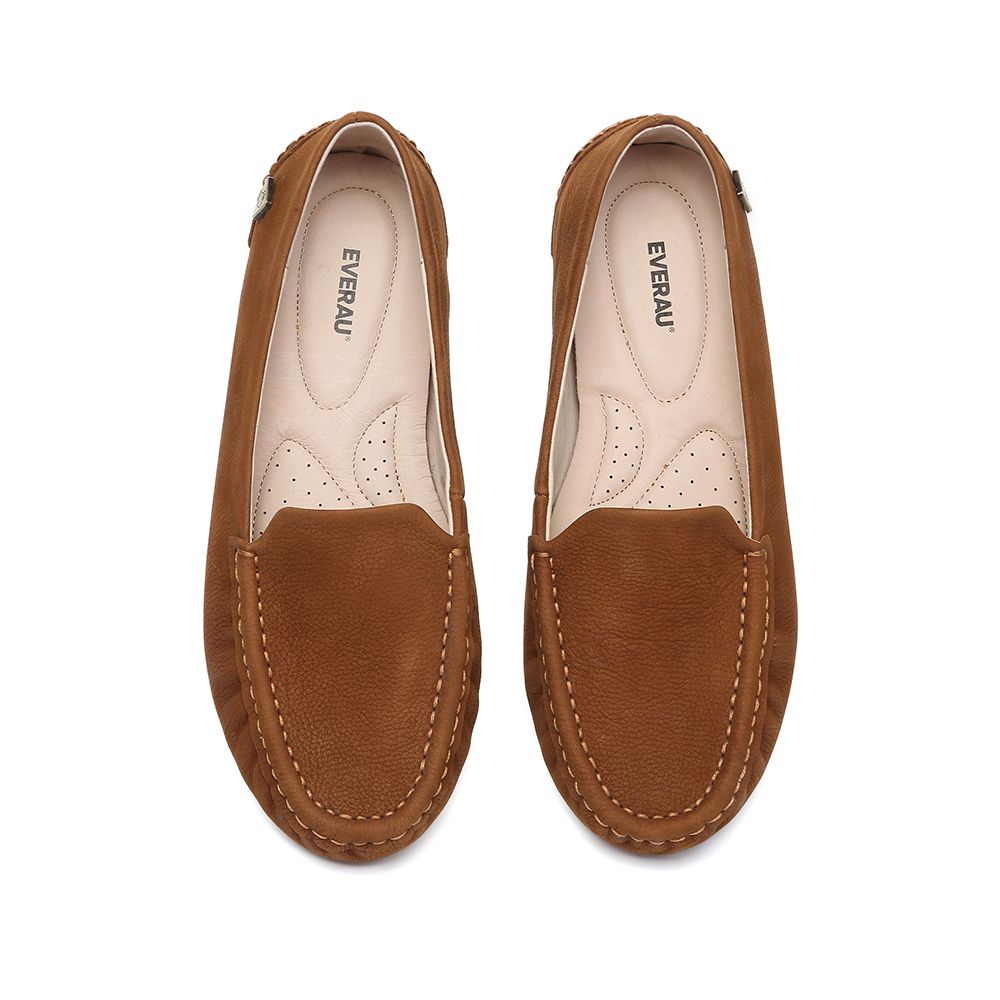 EverAu Australia Genuine Leather Morris Moccasins with Rubber Sole