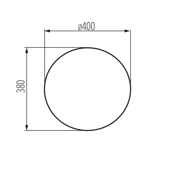 Lampa ogrodowaLL BELO 40 T LightLogic 66913 kula terakota IP65 40cm E27