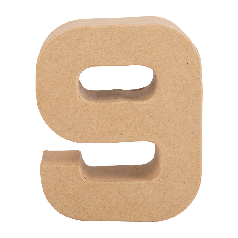 Kartonnen cijfer - 9