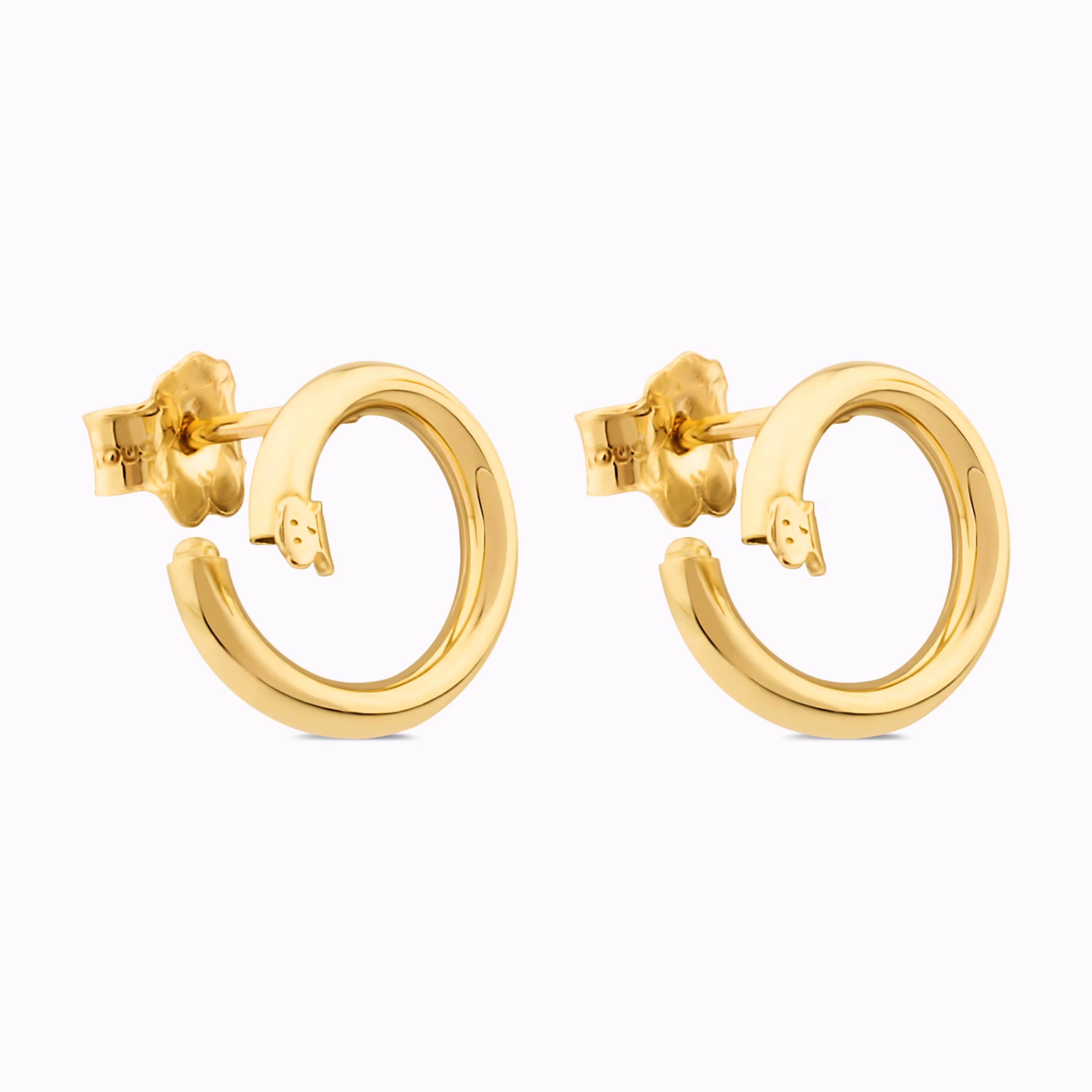 Pendientes pequeños de oro Hold