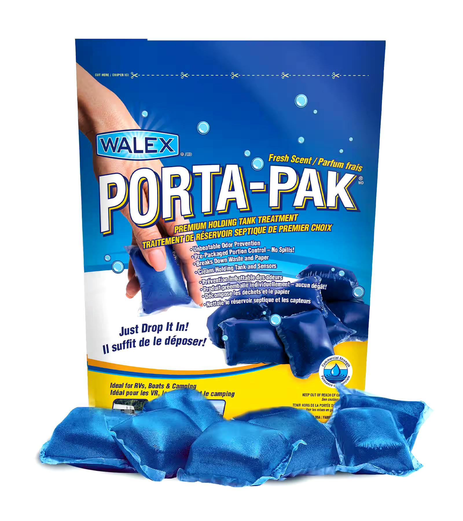 Walex Porta-Pak Holding Tank Deodorizer, Fresh Scent